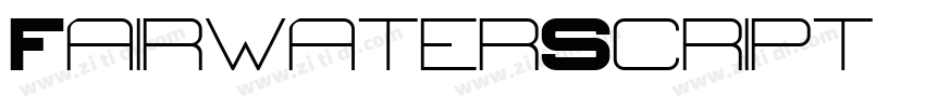 FairwaterScript Bol字体转换
